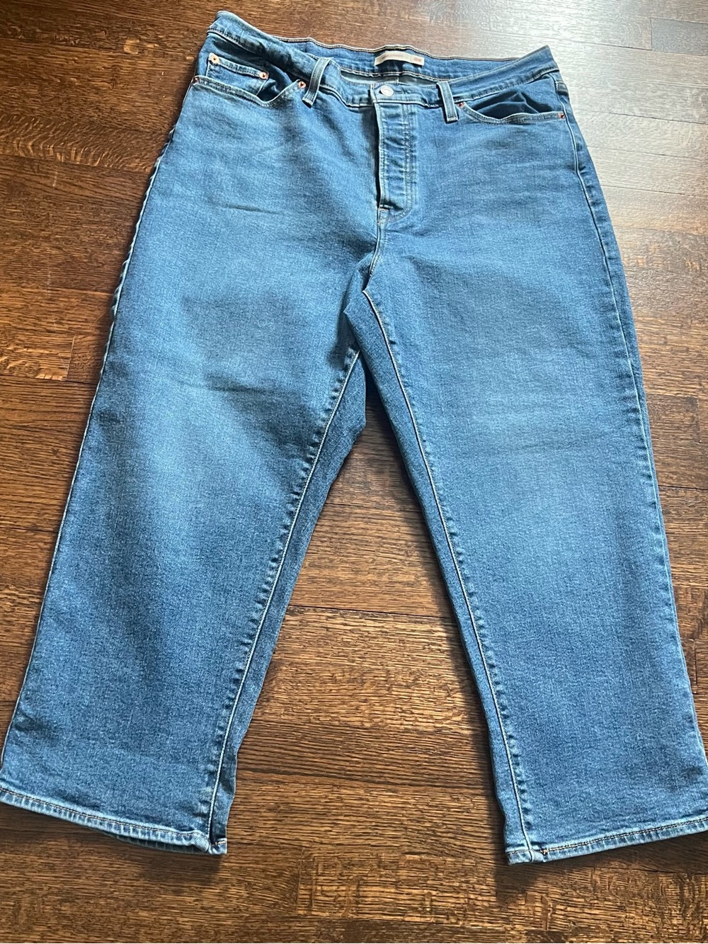 Levi’s wedgie straight crop jeans size 18W